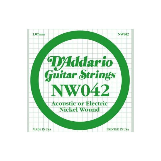 Daddario NW042 Nickel Wood