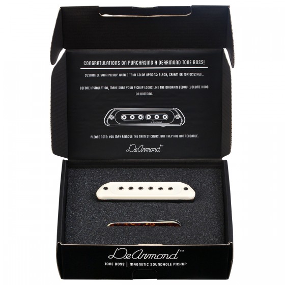 DeArmond Tone Boss Soundhole Pickup Cream/Tort/BLK