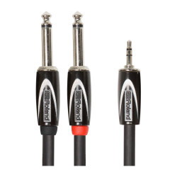 ROLAND RCC-5-3528 Mini Jack stereo - 2 Jack Mono 1,5 metro