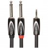 Roland RCC-10-3528 Mini Jack stereo - 2 Mono Jack connectors, 3 meters