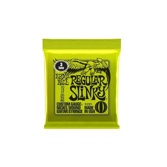 ERNIE BALL Pack 3 EB3221 Super Slinky 10-46