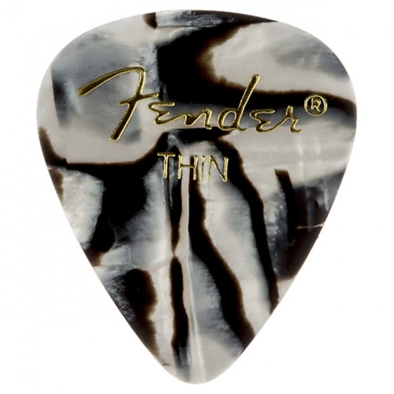 FENDER Zebra Pick Thin 12