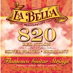La Bella Juego 820 Nylon Rojo Flamenco