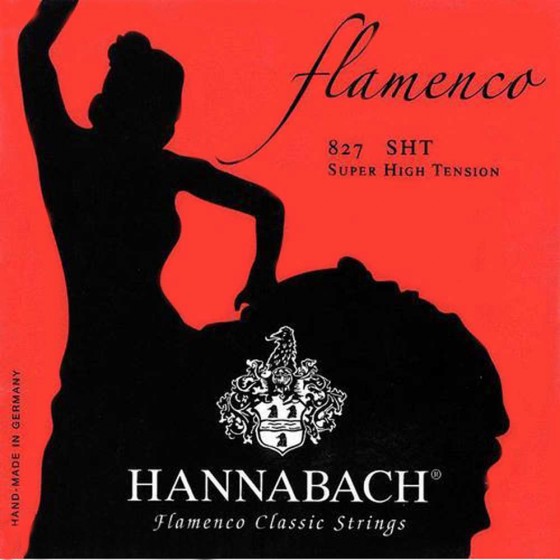 Hannabach Juego 827 SHT Roja Tension Super Alta
