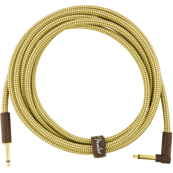 Fender Deluxe Series Cable Instrumento 3m acodado Tweed