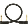 Fender Deluxe Series Cable Patch 30cm Angle Black Tweed