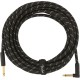 Fender Deluxe Series Cable Instrumento 7.5m acodado Black Tweed