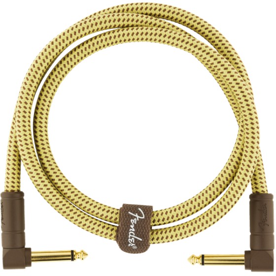 Fender Deluxe Series Cable Instrumento Latiguillo 90cm acodado Tweed