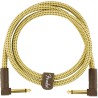 Fender Deluxe Series Cable Instrumento Latiguillo 90cm acodado Tweed