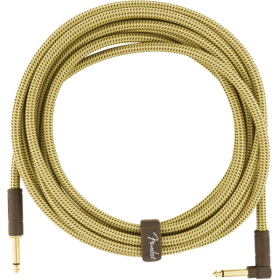 Fender Deluxe Series Cable Instrumento 5.5m acodado Tweed