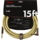 Fender Deluxe Series Cable Instrumento 4,5m acodado Tweed