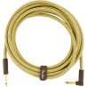 Fender Deluxe Series Cable Instrumento 4,5m acodado Tweed