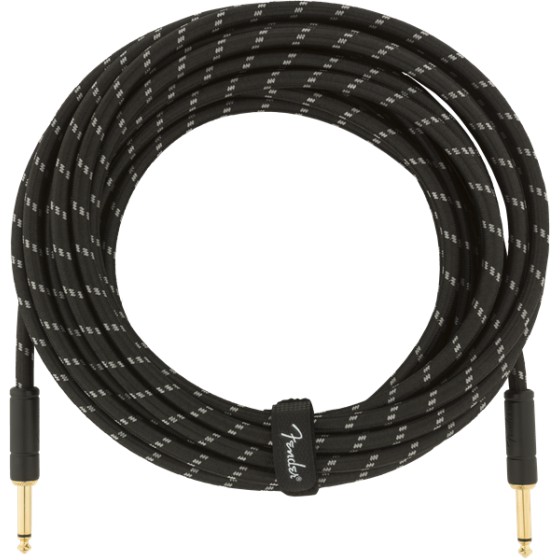 Fender Deluxe Series Cable Instrumento 7,6m Black Tweed
