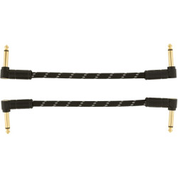 Fender Deluxe Series Cable Instrumento Pack 2 Latiguillos acodados 1,8m Black Tweed