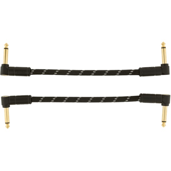 Fender Deluxe Series Cable Instrumento Pack 2 Latiguillos acodados 1,8m Black Tweed
