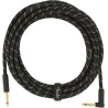 Fender Deluxe Series Cable Instrumento acodado 5,5m Black Tweed