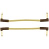 Fender Deluxe Series Cable Pack 2 Patchs Angles 15cm Tweed