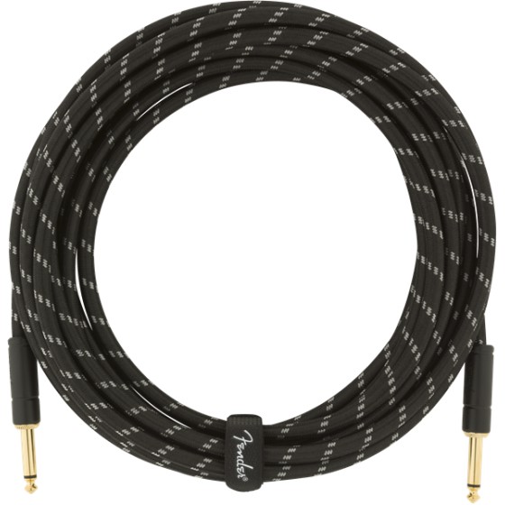 Fender Deluxe Series Cable Instrumento 5,5m Black Tweed