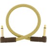 Fender Deluxe Series Cable Patch 30cm Angle Tweed