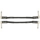 Fender Professional Series Cable Instrumento Pack 2 Latiguillos 15cm Black