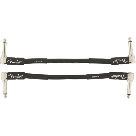 Fender Professional Series Cable Instrumento Pack 2 Latiguillos 15cm Black