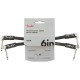 Fender Professional Series Cable Instrumento Pack 2 Latiguillos 15cm Black