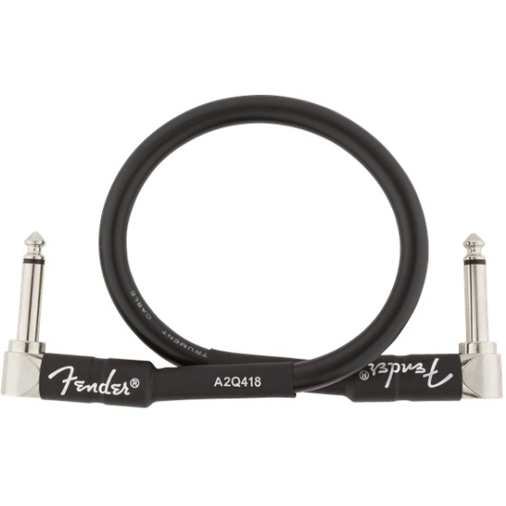 Fender Professional Series Cables Instrumento Latiguillo 30cm Black
