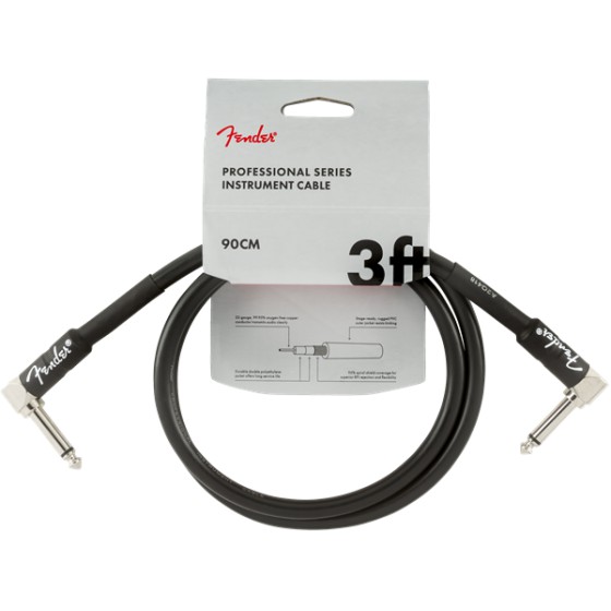 Fender Professional Series Cable Instrumento Latiguillo 1m Black