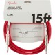 Fender Original Series Cable Instrumento 4,5m Fiesta Red
