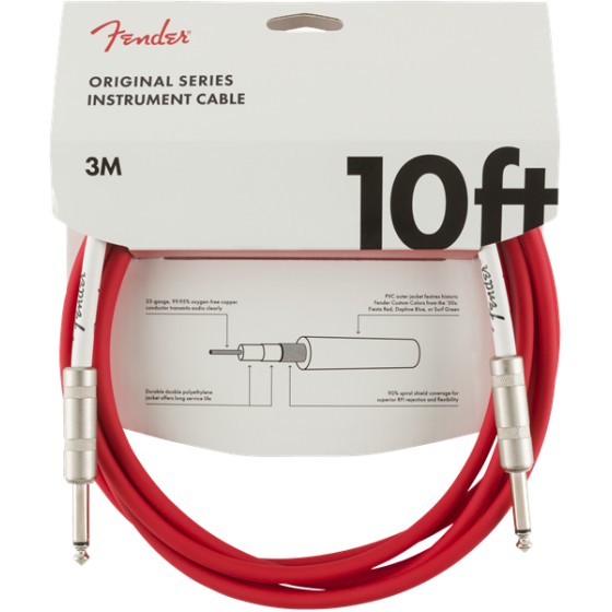 Fender Original Series Cable Instrumento 3m Fiesta Red