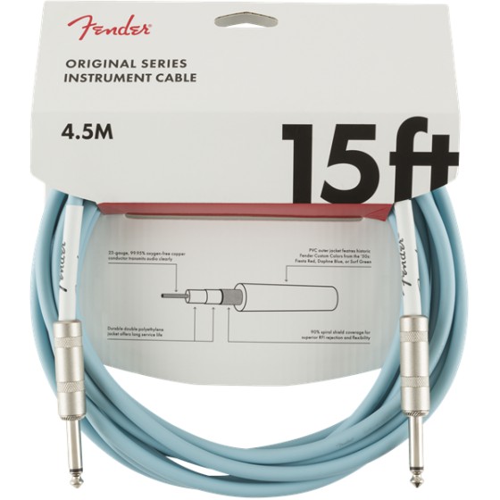 Fender Original Series Cable Instrumento 4,5m Daphne Blue