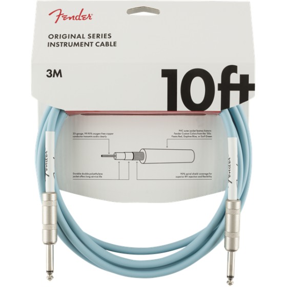 Fender Original Series Cable Instrumento 3m Daphne Blue