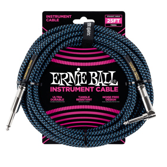 Ernie Ball Trenzado 7.5 m Negro/Azul