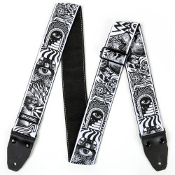 Ernie Ball I Love Dust Skulls Black/White