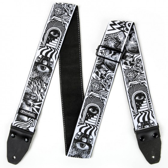 Ernie Ball I Love Dust Skulls Black/White