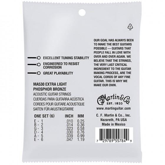Martin MA530 Authentic SP Phosphor Bronze 10-47