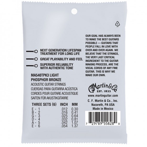 Martin MA550 Authentic SP Phosphor Bronze 13-56