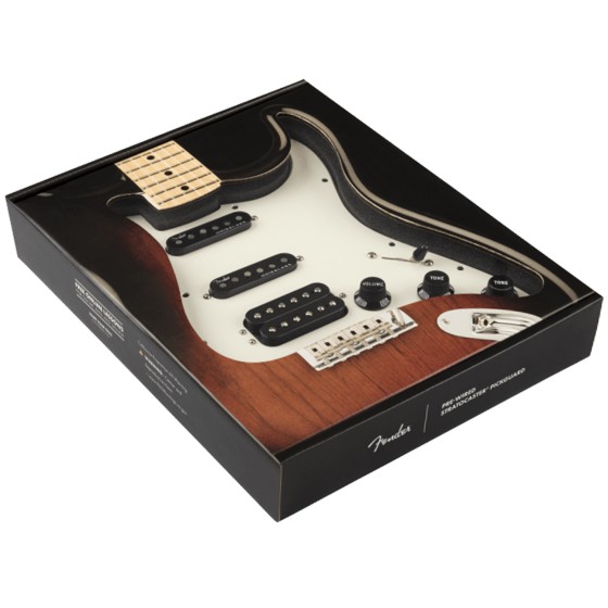 Fender Golpeador Precableado Strato HSS Parchment 11