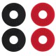 Ernie Ball EB4603 STRAP BLOCKS 4 pcs. Rojo y Negro