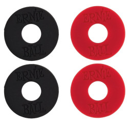 Ernie Ball EB4603 STRAP BLOCKS 4 pcs. Rojo y Negro