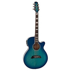 Takamine TSP178AC Thinline See-Thru Blue Burst