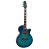 Takamine TSP178AC Thinline See-Thru Blue Burst