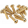 FENDER 12 Gold Pickup Selector Switch Screws for Stratocaster / Telecaster