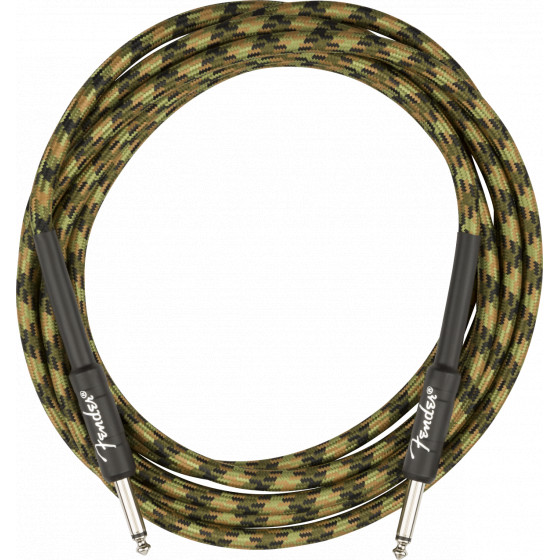 Fender Cable Professional Straight/Straight 5m Woodland Camo