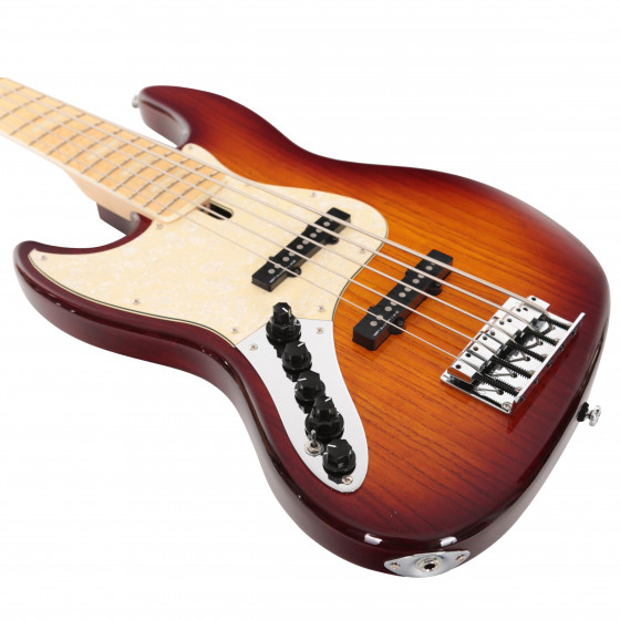 Marcus Miller V7 Swamp Ash 5 Tobacco Sunburst Left Hand