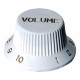 Partsland Boton Selector Volumen Blanco