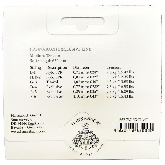 Hannabach Exclusive Medium Tension