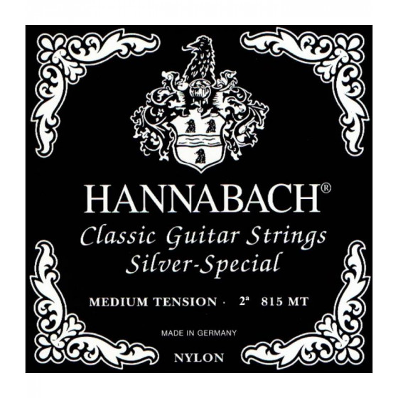 Hannabach Cuerda 2 Clasica Negra Tension Media
