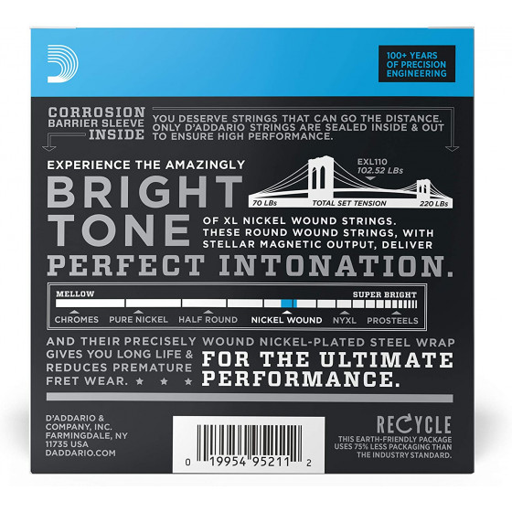 Daddario EXL110-10P Regular Light 10-46