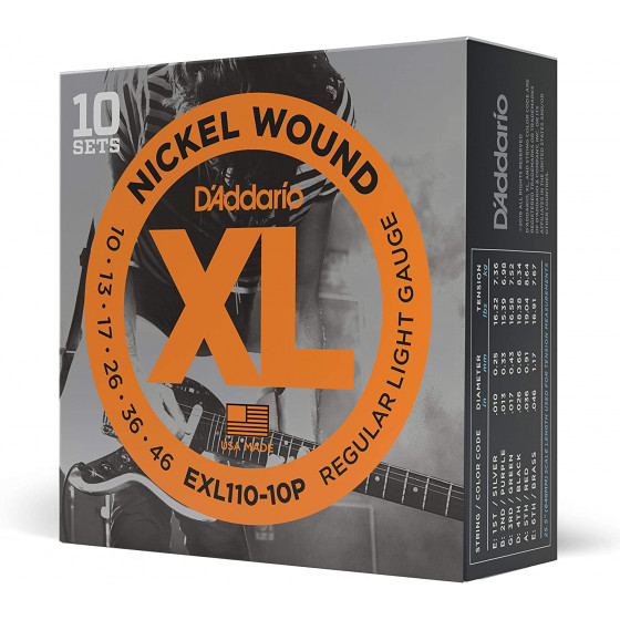 Daddario EXL110-10P Regular Light 10-46